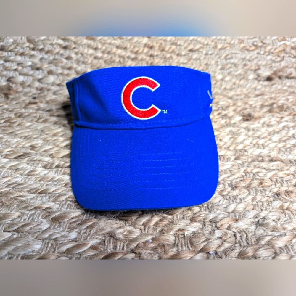 MLB Chicago Cubs Baseball Visor Hat. McDonald's Blue And Red Visor Golf Hat